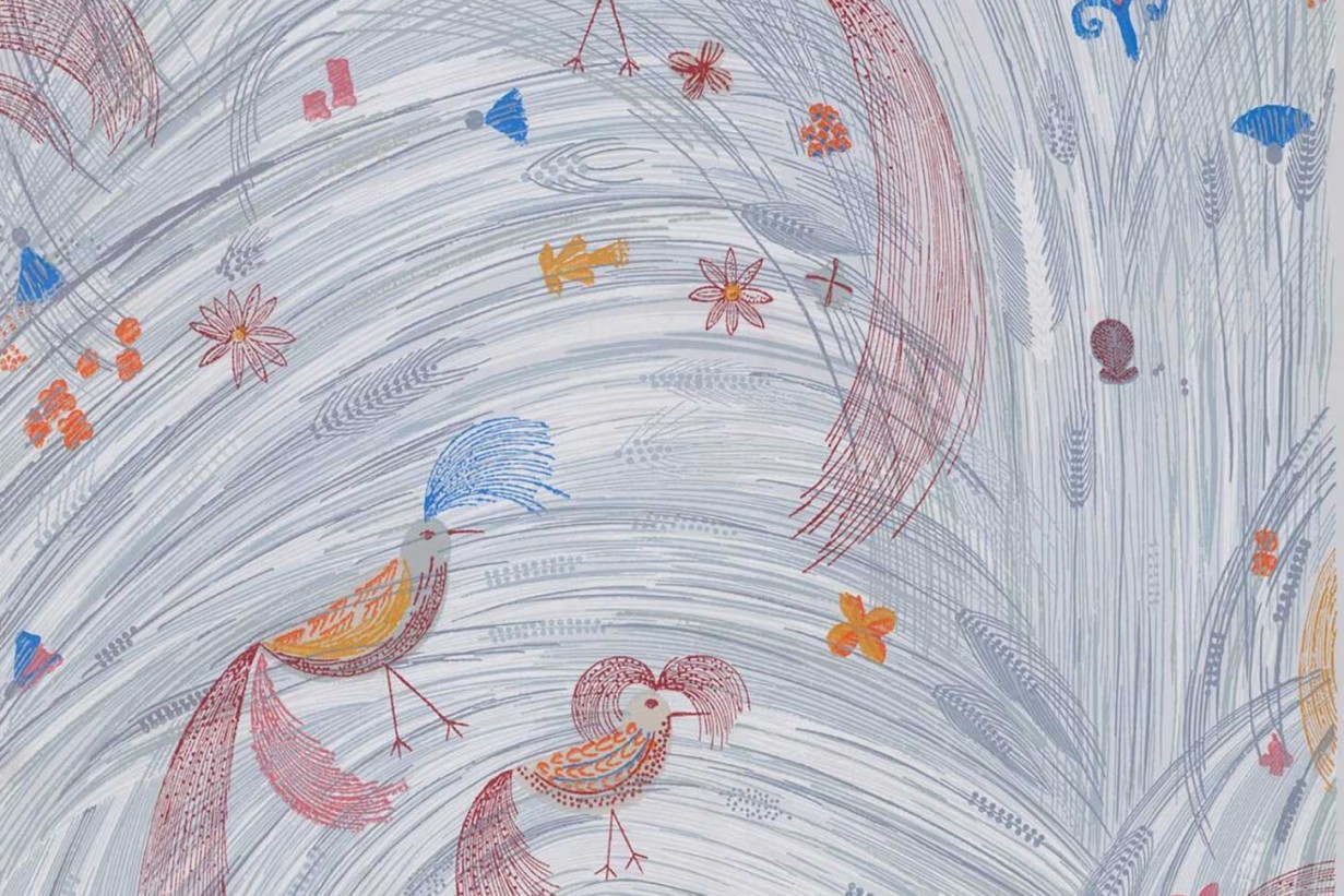 Sketch with birds