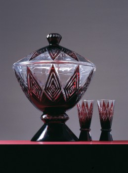 PIECES FROM A PUNCH BOWL SET 