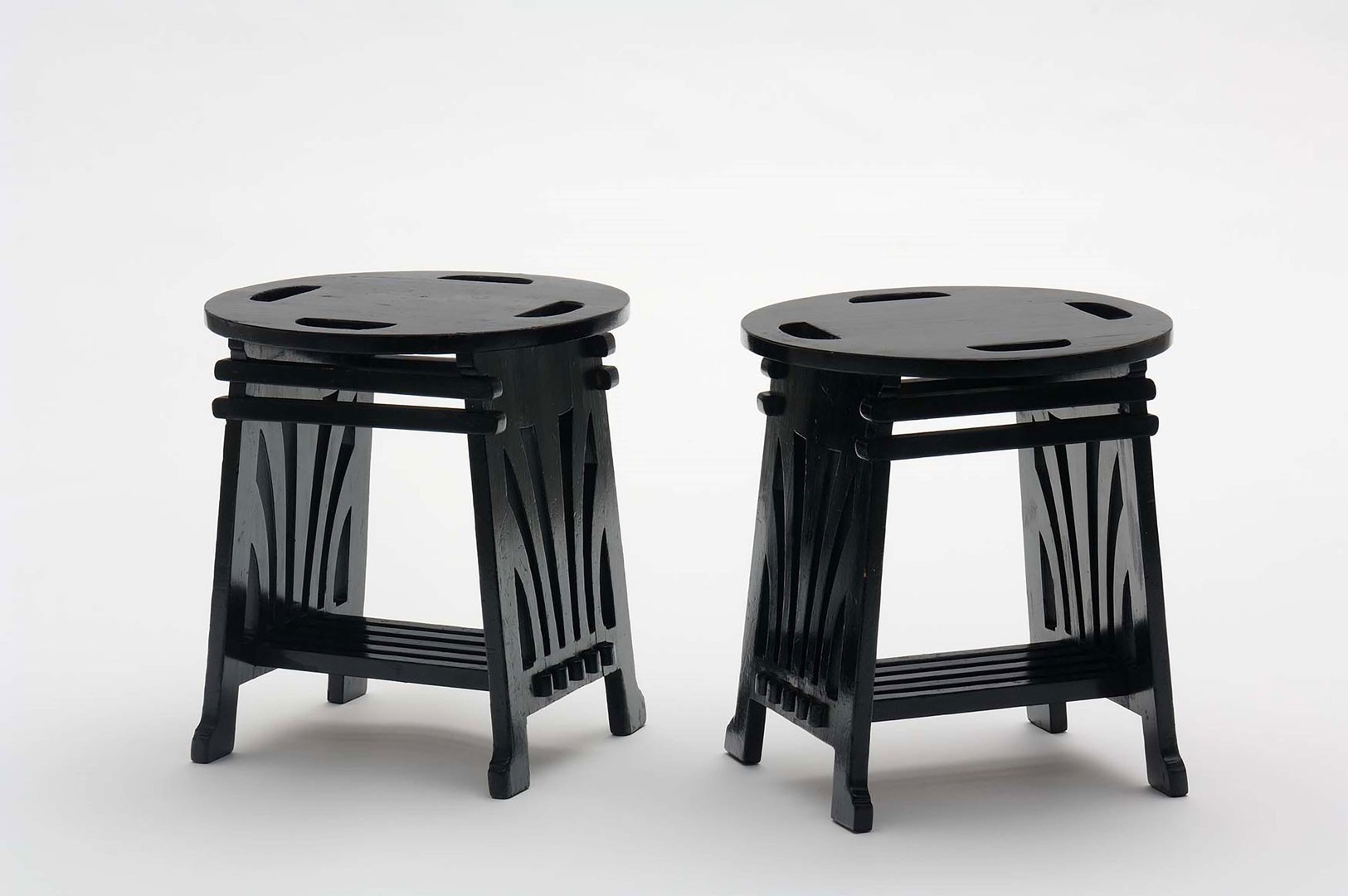 <BODY>Josef Hoffmann, Two stools from Koloman Moser’s studio furniture, 1898<br />© MAK/Georg Mayer<br /><br /></BODY>
