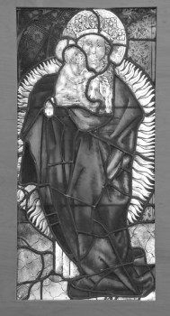 Glass painting &#147;Maria with Child&#147;