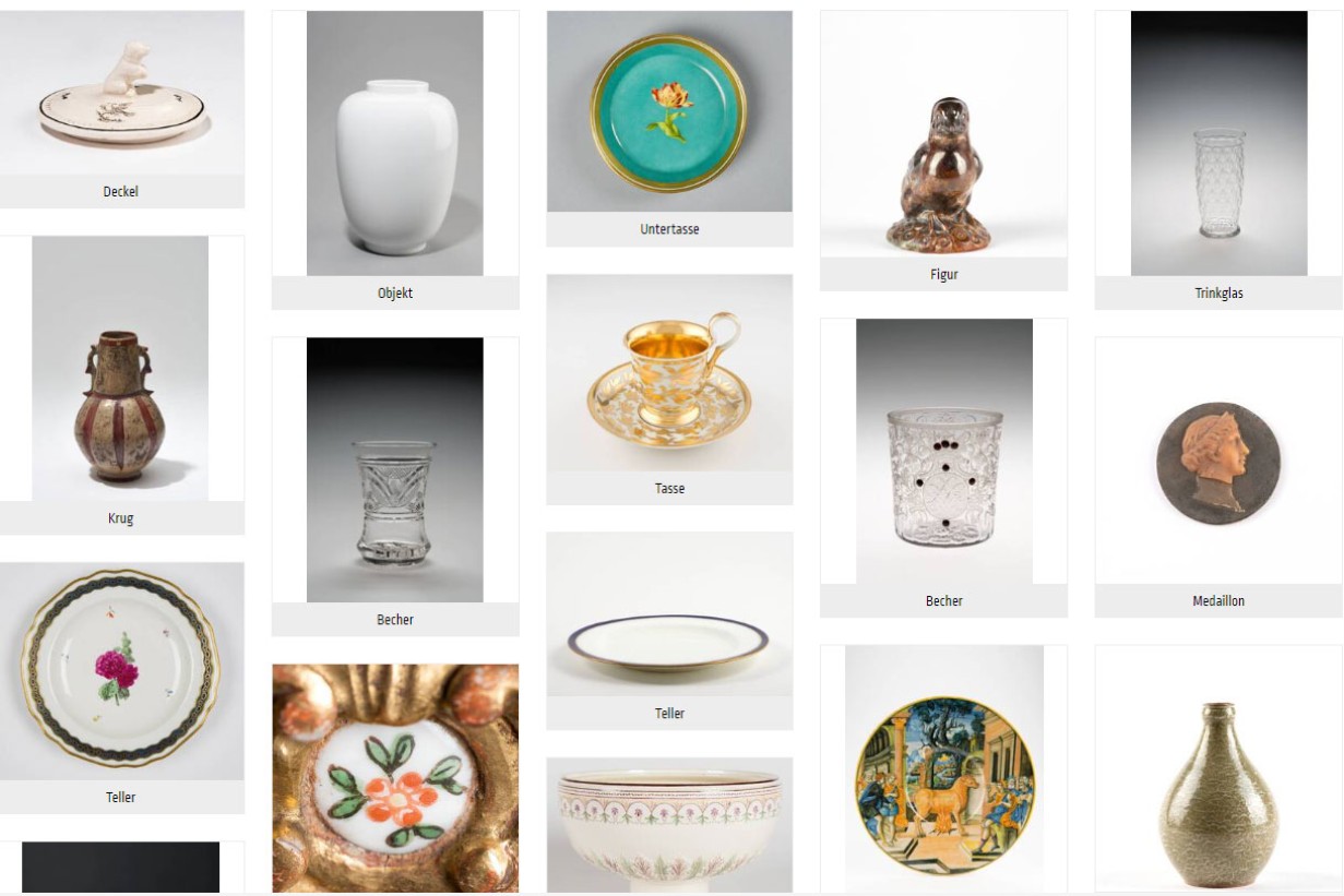 Sammlung Glas und Keramik in der MAK Sammlung Online