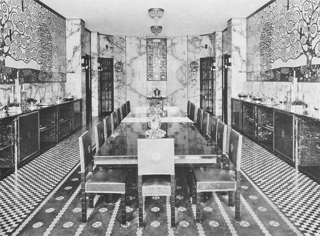 <BODY>Elevations of the dining room with Klimt’s frieze, Stoclet House, Brussels, 1914<br />© MAK</BODY>