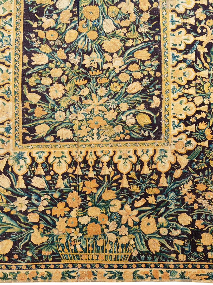Savonnerie-Table Carpet with Flowers (detail)