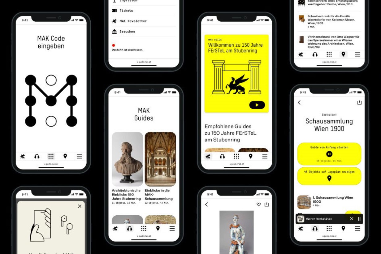Explore the MAK with the new digital MAK Guide! Experience MAK objects and their stories in a new way