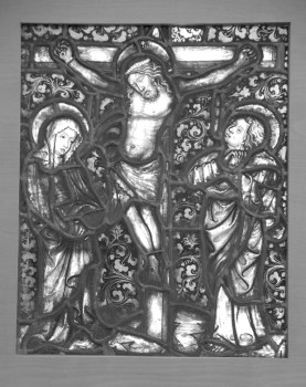 Glass painting &#132;Cruxificion of Jesus Christ&#147;