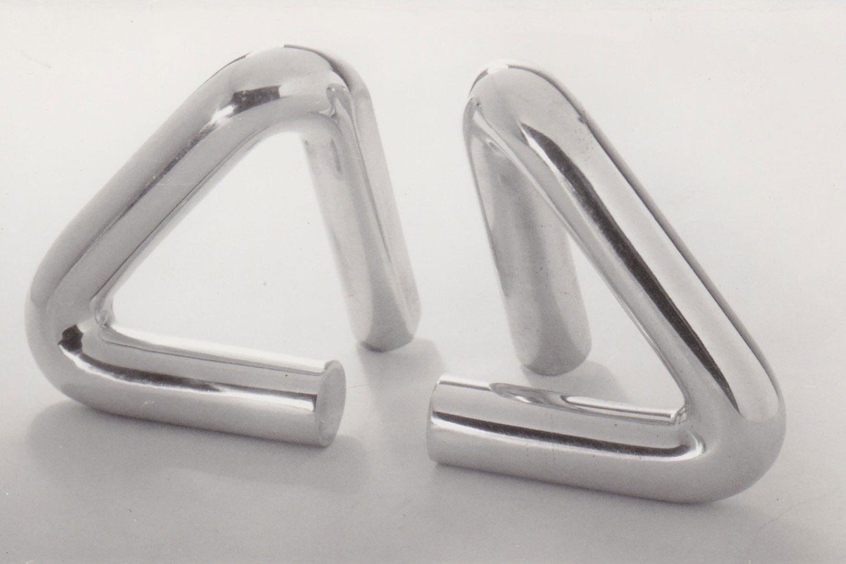 Two silver handles