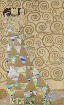 Gustav Klimt, Werkzeichnung „Erwartung“ für den Mosaikfries im Speisesaal des Palais Stoclet. Wien, Kammerl am Attersee, 1910/11 © MAK/Georg Mayer