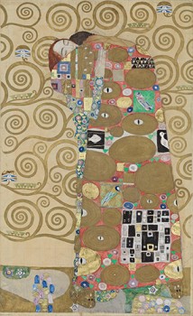 Gustav Klimt, Werkzeichnung „Erfüllung“ für den Mosaikfries im Speisesaal des Palais Stoclet. Wien, Kammerl am Attersee, 1910/11 © MAK/Georg Mayer