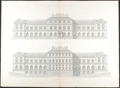 Heinrich von Ferstel, Ansicht der Fassaden des Museums, 1871, BI 20429 © MAK&#160;