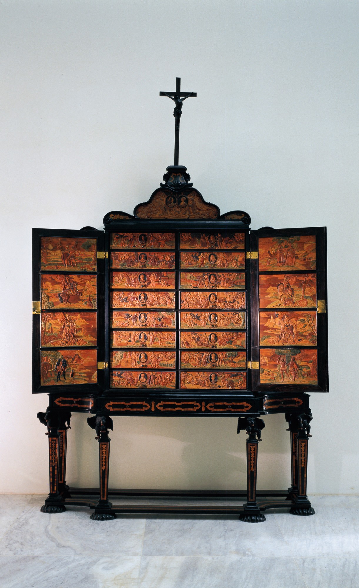 <BODY>Nikolaus Haberstumpf, Cabinet, Eger, Böhmen (Cheb, Tschechische Republik), 1723, H 1760 / 1941 © MAK </BODY>